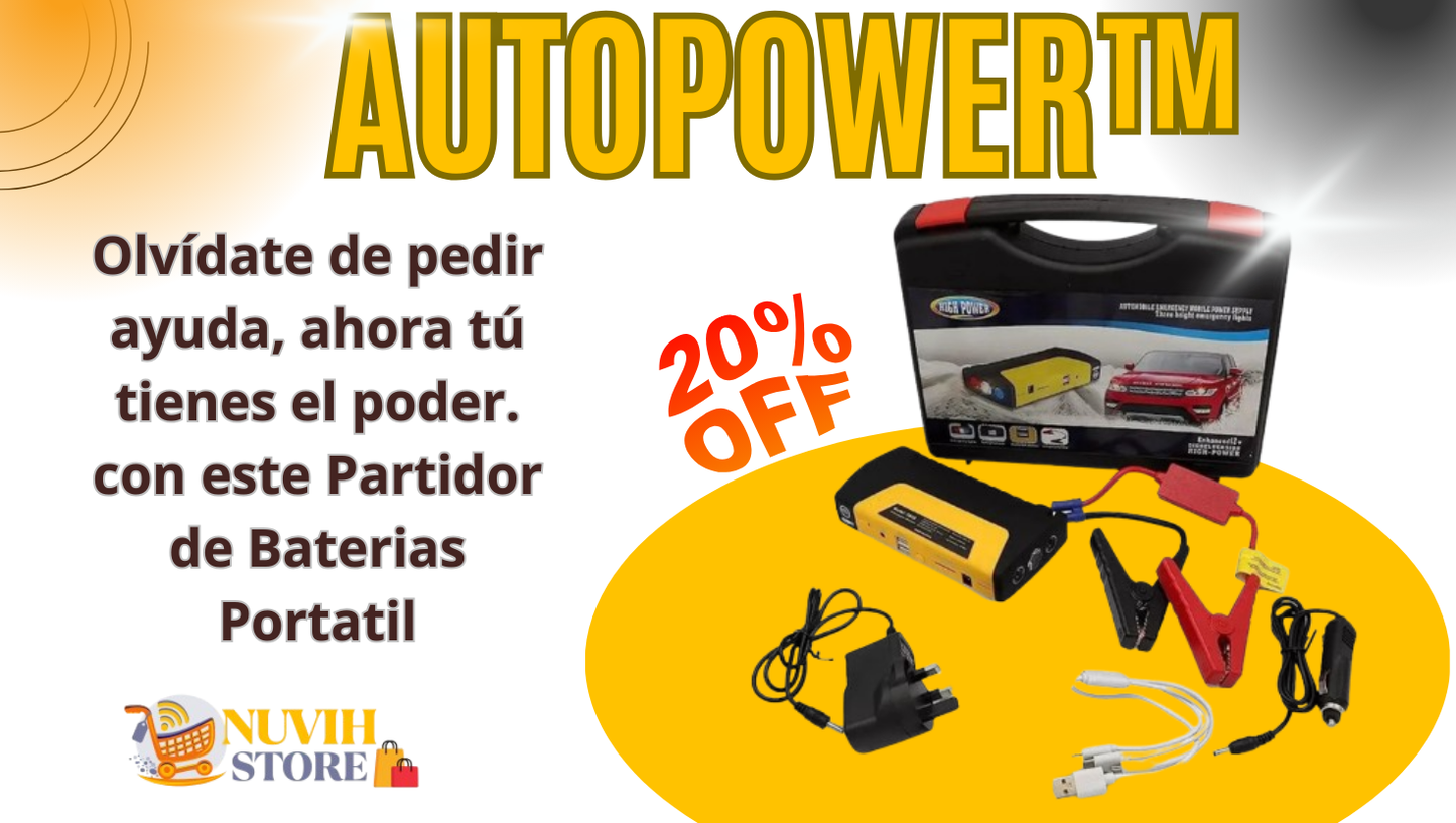 AutoPower™ Kit Partidor Batería Portátil 12V