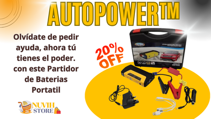 AutoPower™ Kit Partidor Batería Portátil 12V